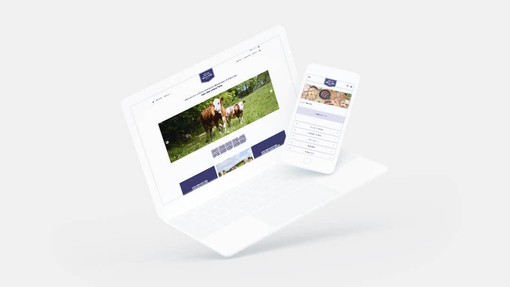 Eine Bildschirmansicht unseres Projekts Online Shop for Premium Organic Beef »Unser Rind«